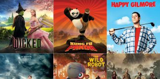 The lineup for the Movies at the Park free outdoor movie series, running every Tuesday evening from July 8 to August 12 at Quaker Foods City Square in downtown Peterborough. The series is presented by the Peterborough Downtown Business Improvement Area (DBIA) with sponsorship by the City of Peterborough and local businesses. (kawarthaNOW collage)
