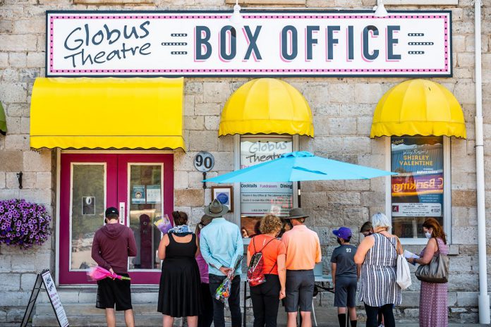 Globus Theatre's box office is located at 90 Bolton Street in downtown Bobcaygeon and is the starting point for the Downtown Detective Trail, a family-friendly add-on for the Bobcaygeon theatre company's "Murder at the Blue Moon Saloon" from July 16 to July 26, 2025. The Downtown Detective Trail begins at 2 p.m. on performance dates, except for Saturdays. (Photo: Dahlia Katz)