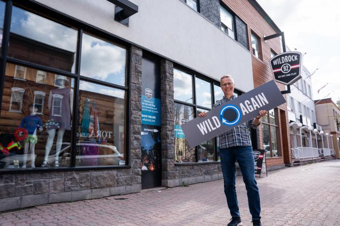Rob Arkell, mission leader of Wild Rock Outfitters' initiative, stands outside the downtown Peterborough outdoor retailer to promote the trade-in and resale program. A business member of GreenUP's Green Economy Peterborough, Wild Rock is embracing the concept of a circular economy. (Photo: Jeff Faulds / Wild Rock Outfitters) Rob Arkell, mission leader of Wild Rock Outfitters' initiative, stands outside the downtown Peterborough outdoor retailer to promote the trade-in and resale program. A business member of GreenUP's Green Economy Peterborough, Wild Rock is embracing the concept of a circular economy. (Photo: Jeff Faulds / Wild Rock Outfitters)