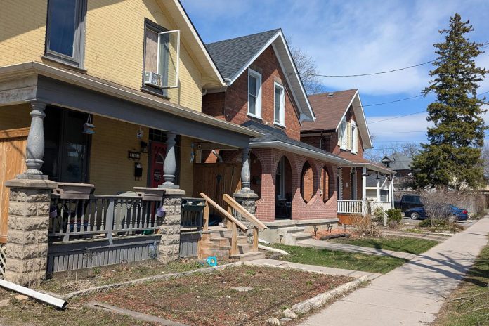 The majority of Peterborough homes are more than 30 years old, with many being much older. Older homes typically use more energy to run, resulting in higher bills and greenhouse gas emissions. Upgrades like insulation and air sealing can significantly reduce energy use while improving comfort. The City of Peterborough has recently launched the Better Homes Peterborough program to assist residents dealing with these common surprises of homeownership, both through financing and trusted advice. (Photo: Clara Blakelock / GreenUP) The majority of Peterborough homes are more than 30 years old, with many being much older. Older homes typically use more energy to run, resulting in higher bills and greenhouse gas emissions. Upgrades like insulation and air sealing can significantly reduce energy use while improving comfort. The City of Peterborough has recently launched the Better Homes Peterborough program to assist residents dealing with these common surprises of homeownership, both through financing and trusted advice. (Photo: Clara Blakelock / GreenUP)