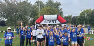 Some of the participants in the 2024 Hike, Bike, and Bark for Hospice event at Victoria Park in Cobourg, which raised record-breaking $77,390 in support of Ed's House Northumberland Hospice Care Centre. The 2025 event returns to Victoria Park on Sunday, September 28. (Photo: Community Care Northumberland / Facebook)