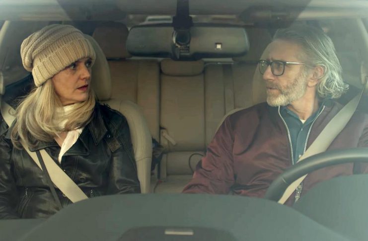 Tamara Bick and Drew Antzis debate what they would do if they win the lottery in "The Lottery Ticket," a short film produced by Peterborough-based Paradigm Pictures in 2021 with cinematography by Pawel Dwulit and editing by Rob Viscardis. Based on Antzis and Bick's show "Settle This Thing," the film won Best Comedy at the Couch Film Festival 2022 and Best Writer in the short category at the Alt Film Festival 2022 and served as a proof of concept for the upcoming new Bell Fibe TV1 series "Janet & Steve" written by and starring Bick and Antzis. (kawarthaNOW screenshot)