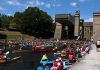 Some of the 1,400 paddlers in 978 canoes and kayaks who took part in the seventh annual Lock & Paddle event at the Peterborough Lift Lock on July 19, 2025. (Photo: Sean Bruce)