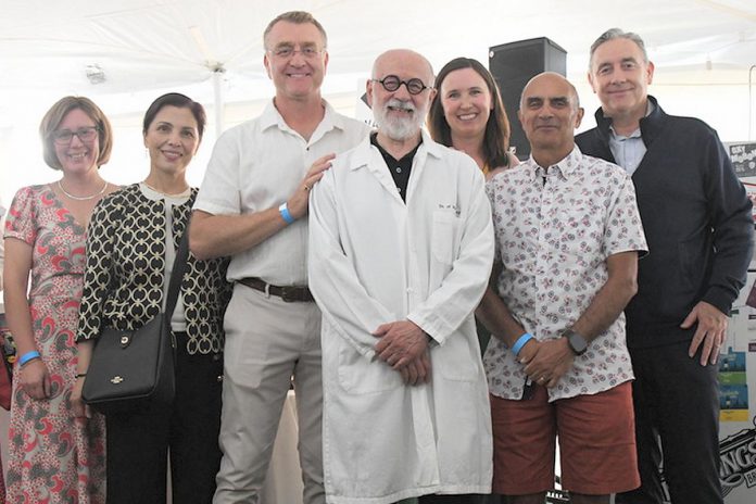 Cobourg real estate agent Tony Pulla, a longtime signature sponsor of Northumberland Hills Hospital Foundation's "Wine & Ale in the Park" fundraiser in Cobourg and supporter of the foundation for more than 20 years, was presented with a white "Doctor of Philanthropy" jacket during the event on June 26, 2025 at Cobourg's Victoria Park, which raised a record $42,000 for the foundation. (Photo: Northumberland Hills Hospital Foundation / Facebook) Cobourg real estate agent Tony Pulla, a longtime signature sponsor of Northumberland Hills Hospital Foundation's "Wine & Ale in the Park" fundraiser in Cobourg and supporter of the foundation for more than 20 years, was presented with a white "Doctor of Philanthropy" jacket during the event on June 26, 2025 at Cobourg's Victoria Park, which raised a record $42,000 for the foundation. (Photo: Northumberland Hills Hospital Foundation / Facebook)