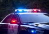 An OPP police car with lights flashing. (OPP photo)