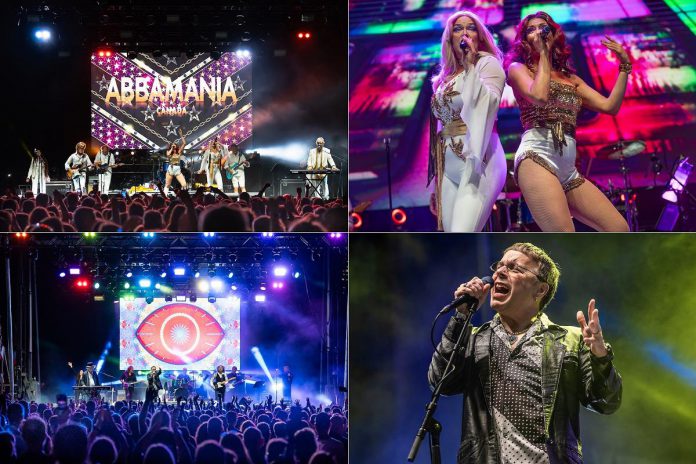 ABBA tribute band Abbamania and The Bee Gees tribute band Night Fever will supply a double dose of disco-era musical nostalgia with a free-admission concert at Peterborough Musicfest in Del Crary Park on July 23, 2025. (Photos: Clairmont Photography) ABBA tribute band Abbamania and The Bee Gees tribute band Night Fever will supply a double dose of disco-era musical nostalgia with a free-admission concert at Peterborough Musicfest in Del Crary Park on July 23, 2025. (Photos: Clairmont Photography)
