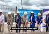 Ontario's long-term care minister Natalia Kusendova-Bashta and Northumberland-Peterborough South MPP David Piccini participated in a ground-breaking event on July 25, 2025 for Presqu'ile Place, a new 256-bed long-term care home in the Municipality of Brighton. (kawarthaNOW screenshot of video by office of Minister Kusendova-Basht)