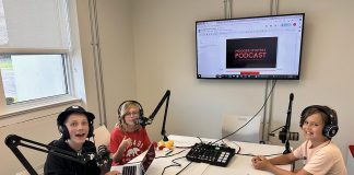 Young people learn about the world of podcasting during Venture13 Innovation & Entrepreneurship Centre's STEM Youth Camp in July 2024 in Cobourg. (Photo: Venture13)