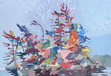 "Wild Wagi" by David Grieve, one of the 33 artists participating in the 32nd annual Apsley Autumn Studio Tour on September 20 and 21, 2025. With a summer studio on Jack Lake, Grieve has a distinct painting style using thick swatches of oil paint on canvas to create images inspired by Ontario landscapes. During the tour, he will be at Studio G, located at 17 Fire Route 52A in Apsley, with mosaicist Anja Hertle. (Photo: David Grieve / Instagram)