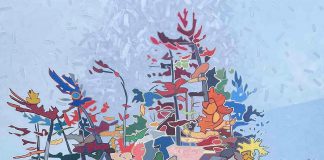 "Wild Wagi" by David Grieve, one of the 33 artists participating in the 32nd annual Apsley Autumn Studio Tour on September 20 and 21, 2025. With a summer studio on Jack Lake, Grieve has a distinct painting style using thick swatches of oil paint on canvas to create images inspired by Ontario landscapes. During the tour, he will be at Studio G, located at 17 Fire Route 52A in Apsley, with mosaicist Anja Hertle. (Photo: David Grieve / Instagram)