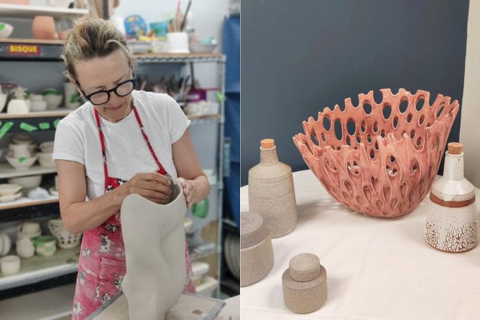 Nina Sampaleanu (Encaustics & Ceramics, Studio D)