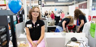 One of the young people who participated in the youth entrepreneurship showcase at Staples in Cobourg in 2024. The showcase returns in 2025 on Wednesday, August 13 featuring youth participants from both the My Future My Career program and the Summer Company Program offered by Business & Entrepreneurship Centre Northumberland (BECN). Some of the young entrepreneurs from the two programs will also be selling their products at the Cobourg Farmers' Market on Saturday, August 23. (Photo: BECN)