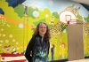 The giant mural created by artist Sharon Pearsall at Five Counties Children's Centre in Peterborough has left a lasting impression for children and families. Completed in 1981 when Sharon was finishing high school, the 25-foot wide by 13-foot high mural has stood the test of time over 44 years, putting smiles on those who see it. (Photo: Five Counties Children's Centre)