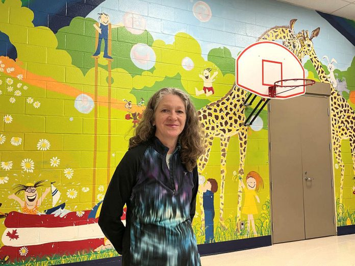 The giant mural created by artist Sharon Pearsall at Five Counties Children's Centre in Peterborough has left a lasting impression for children and families. Completed in 1981 when Sharon was finishing high school, the 25-foot wide by 13-foot high mural has stood the test of time over 44 years, putting smiles on those who see it. (Photo: Five Counties Children's Centre) The giant mural created by artist Sharon Pearsall at Five Counties Children's Centre in Peterborough has left a lasting impression for children and families. Completed in 1981 when Sharon was finishing high school, the 25-foot wide by 13-foot high mural has stood the test of time over 44 years, putting smiles on those who see it. (Photo: Five Counties Children's Centre)