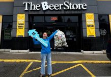Habitat for Humanity Canada is once again partnering with The Beer Store to raise money for Ontario affiliates of the not-for-profit housing organization that aims to help families achieve affordable home ownership. Until September 21, 2025, people can drop off their empty beer, wine, and liquor containers at participating locations of The Beer Store in the Peterborough area and in Kawartha Lakes and donate their refund directly to Habitat for Humanity Peterborough & Kawartha Region (Habitat PKR), directly supporting a single-family home in Fraserville and an accessible duplex in Peterborough's East City for seven women with disabilities, both scheduled for completion by Christmas. (Photo: Habitat PKR)
