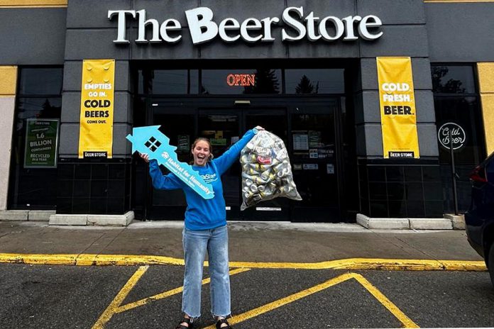 Habitat for Humanity Canada is once again partnering with The Beer Store to raise money for Ontario affiliates of the not-for-profit housing organization that aims to help families achieve affordable home ownership. Until September 21, 2025, people can drop off their empty beer, wine, and liquor containers at participating locations of The Beer Store in the Peterborough area and in Kawartha Lakes and donate their refund directly to Habitat for Humanity Peterborough & Kawartha Region (Habitat PKR), directly supporting a single-family home in Fraserville and an accessible duplex in Peterborough's East City for seven women with disabilities, both scheduled for completion by Christmas. (Photo: Habitat PKR) Habitat for Humanity Canada is once again partnering with The Beer Store to raise money for Ontario affiliates of the not-for-profit housing organization that aims to help families achieve affordable home ownership. Until September 21, 2025, people can drop off their empty beer, wine, and liquor containers at participating locations of The Beer Store in the Peterborough area and in Kawartha Lakes and donate their refund directly to Habitat for Humanity Peterborough & Kawartha Region (Habitat PKR), directly supporting a single-family home in Fraserville and an accessible duplex in Peterborough's East City for seven women with disabilities, both scheduled for completion by Christmas. (Photo: Habitat PKR)