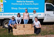 Habitat for Humanity Peterborough & Kawarthas Region (Habitat PKR) is hosting its second Women Build Retreat from October 3 to 5, 2025 at Camp Timberlane in the Haliburton Highlands. In addition to supporting Habitat PKR's affordable homeownership builds, the retreat will see participants spending the weekend relaxing, engaging in yoga and other outdoor activities and events, and constructing a bunkie that will be auctioned off by Places for People, an affordable rental housing charity in Haliburton County. (Photo courtesy of Habitat PKR)