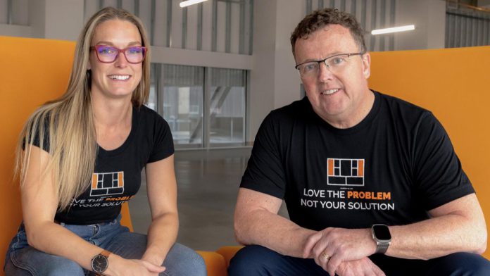 Brandy Old and Craig Elias, two of the 30-plus Experts in Residence at the Innovation Cluster, help small and medium-sized enterprises grow and repeat sales by encouraging tech entrepreneurs to focus on the problems they are solving and build propinquity with clients. (Photo courtesy of the Innovation Cluster)