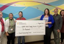 Chimo Youth & Family Services in Lindsay is one of nine organizations in the City of Kawartha Lakes that received a grant from the Social Sustainability Fund of the Community Foundation of Kawartha Lakes (to be renamed the Kawartha Community Foundation). Chimo received a $6,000 grant for a city-wide youth engagement initiative with anti-bullying workshops, focus groups, and a teen wellness fair. (Photo courtesy of Community Foundation of Kawartha Lakes)