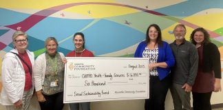 Chimo Youth & Family Services in Lindsay is one of nine organizations in the City of Kawartha Lakes that received a grant from the Social Sustainability Fund of the Community Foundation of Kawartha Lakes (to be renamed the Kawartha Community Foundation). Chimo received a $6,000 grant for a city-wide youth engagement initiative with anti-bullying workshops, focus groups, and a teen wellness fair. (Photo courtesy of Community Foundation of Kawartha Lakes)