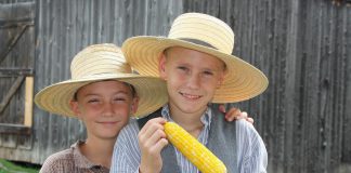 There will be plenty of cooked corn smothered in butter for the entire family to enjoy during the annual Corn Roast event at Lang Pioneer Village Museum in Keene on August 17, 2025. Find out the many ways 19th-century settlers used corn, watch a variety of harvest-related and historic demonstrations, enter a corn-on-the-cob eating contest, and more. (Photo courtesy of Lang Pioneer Village Museum)