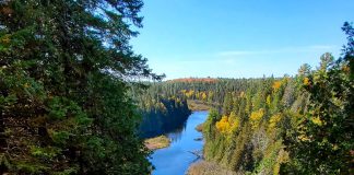 Taking in the expansive view of the Indian River from the scenic lookout trail at Warsaw Caves Conservation Area and Campground is just one of many outdoor adventures you can enjoy when road tripping through the Township of Douro-Dummer in Peterborough County. (Photo: Otonabee Conservation)