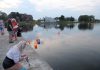 Peterborough Peace Council has organized an annual floating lantern ceremony for many years to mark the U.S. dropping of atomic bombs on the Japanese cities of Hiroshima and Nagasaki and to promote peace. (Photo courtesy of Peterborough Peace Council)