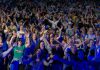After leading the Peterborough Musicfest audience in an epic sing-along of hits from the 1980s on August 14, 2024, Daveed Goldman and Nobu Adilman of Choir! Choir! Choir! are returning to Del Crary Park on August 13, 2025 to do the same with the hits of Queen in a free-admission sing-along concert. (Photo: Peterborough Musicfest / Facebook)