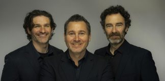 Bringing Irish Week to a close at Peterborough Musicfest, The Celtic Tenors (George Hutton, Daryl Simpson, and Matthew Gilsenan) will perform a free-admission concert in Del Crary Park on August 9, 2025. (Publicity photo)