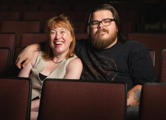 "Rez Gas" co-playwrights Genevieve Adam and Cale Crowe. Crowe composed all of the music, Adam wrote a lot of the script, and the pair came up with characters and plot together. (Photo: Sam Moffatt)