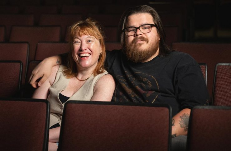 ‘Rez Gas’ by Cale Crowe and Genevieve Adam shortlisted for national playwriting award "Rez Gas" co-playwrights Genevieve Adam and Cale Crowe. Crowe composed all of the music, Adam wrote a lot of the script, and the pair came up with characters and plot together. (Photo: Sam Moffatt)
