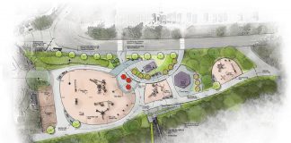 At a media event on August 14, 2025, the Rotary Club of Peterborough unveiled conceptual plans for a $1.5-million accessible playground at Riverview Park and Zoo in partnership with the zoo. Rotary has launched a community campaign called Project ROAR to raise funds for the new Rotary Accessible Playground, which is its latest legacy project. (Rendering: Basterfield & Associates Landscape Architects)
