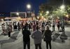 The 2024 "Take Back the Night" event in the Peterborough Square courtyard in downtown Peterborough. Organized by Kawartha Sexual Assault Centre, the 2025 event raising awareness about the prevalence of sexual violence and the supports available for survivors takes place on Thursday, September 18. (Photo: YWCA Peterborough Haliburton / Facebook)