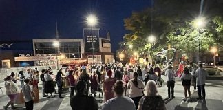 The 2024 "Take Back the Night" event in the Peterborough Square courtyard in downtown Peterborough. Organized by Kawartha Sexual Assault Centre, the 2025 event raising awareness about the prevalence of sexual violence and the supports available for survivors takes place on Thursday, September 18. (Photo: YWCA Peterborough Haliburton / Facebook)