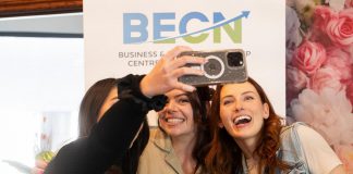 Three of the 150 women who participated in the 2024 She Owns It Women's Entrepreneurship Conference. Presented once again by the Business & Entrepreneurship Centre Northumberland (BECN), the third annual event takes place on November 6, 2025 at the Best Western Plus Cobourg Inn & Convention Centre. (Photo: BECN)