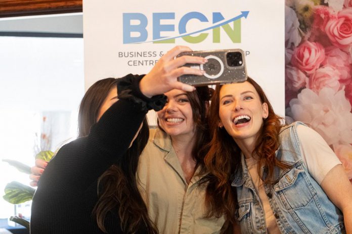 Three of the 150 women who participated in the 2024 She Owns It Women's Entrepreneurship Conference. Presented once again by the Business & Entrepreneurship Centre Northumberland (BECN), the third annual event takes place on November 6, 2025 at the Best Western Plus Cobourg Inn & Convention Centre. (Photo: BECN)