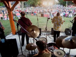 Every Thursday evening in July and August, the Bobcaygeon Music Council presents free outdoor concerts at Lock 32 in Bobcaygeon, as well as a concert series beginning in the fall and running into the spring. (Photo courtesy of Bobcaygeon Music Council)