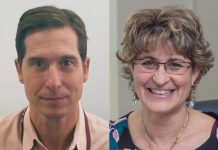 Dr. Michel Boivin is the new chief of staff at Ross Memorial Hospital in Lindsay, effective September 15, 2025. In June, Veronica Nelson was appointed the hospital's president and CEO and began in the role on September 8, 2025. (kawarthaNOW collage of supplied photos)