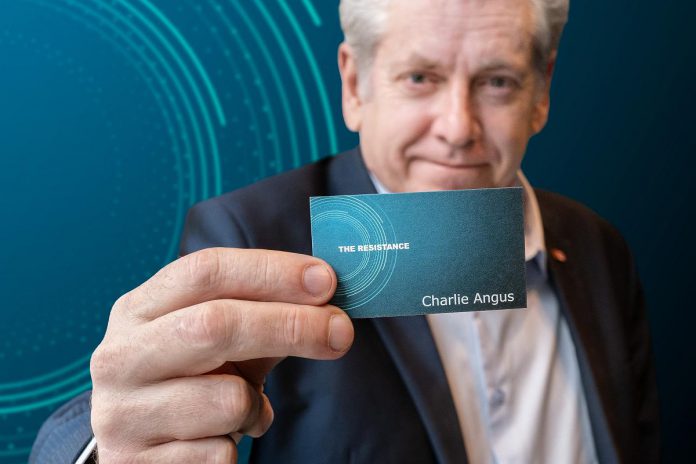 Musician, author, activist, and longtime NDP MP for Timmins-James Bay Charlie Angus is bringing his 'Meidas Canada Resistance Tour' to The Venue in downtown Peterborough on October 15, 2025, with partial proceeds from the event supporting the YES Shelter for Youth and Families. (Photo via Charlie Angus / The Resistance website)