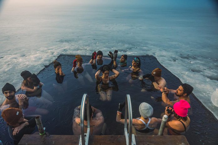 Founded by entrepreneur Nick McNaught after spending a winter at Oak Lake in the Township of Havelock-Belmont-Methuen in Peterborough County, Unbounded is a health and wellness brand that invites people to connect with one another and nature through wellness experiences across Ontario, including Cold Camp retreats and pop-up events based in Peterborough County and surrounding areas. For these retreats, Unbounded takes over resorts that would otherwise be closed during the winter and invites participants to discover and support local businesses. (Photo courtesy of Unbounded)