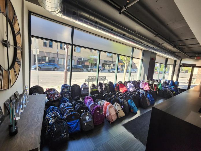 Gauvreau Accounting Tax Law Advisory in Peterborough recently spearheaded its fourth annual "Gear Up for Good" campaign which resulted in 207 fully stocked backpacks for Peterborough kids in need heading to school in September. (Photo courtesy of Gauvreau Accounting Tax Law Advisory)