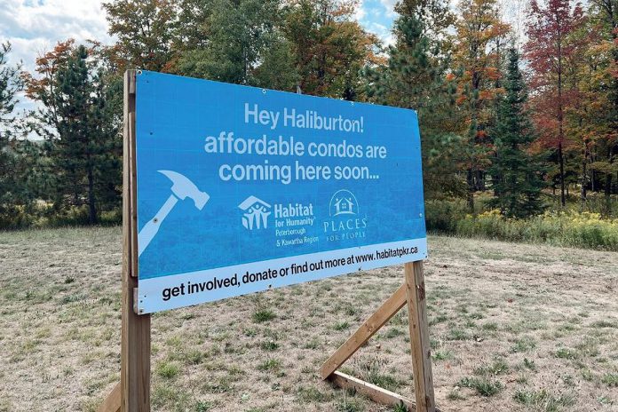 Habitat for Humanity Peterborough & Kawartha Region (Habitat PKR) is teaming up with Haliburton's Places for People to develop a 35-unit condominium development on Penisula Road in Haliburton that would include 20 affordable home ownership units and 15 affordable rental units. (Photo: Habitat PKR)