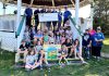 Members of the Kiwanis Club of Scott's Plains, the Rotary Club of Peterborough, and young entrepreneuers who participated in the first-ever Kiwanis Lemonade Stand Day on August 23, 2025 celebrated a donation of $30,000 to the Rotary Accessible Playground Project at Riverview Park and Zoo on Sunday, September 21. The "Lemonaders" raised $7,000 for the project, with the Kiwanis Club adding another $8,000 and the Rotary Club matching both donations for a total of $30,000. (Photo: Rotary Club of Peterborough)