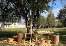 Learn how 19th-century settlers preserved the fall harvest and prepared for the winter during Applefest at Lang Pioneer Village Museum in Keene on October 5, 2025. (Photo: Hailey Doughty)