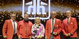 The Home Building Centre at 220 Lindsay Street South in Lindsay was recognized as the best home building centre in central Canada at Home Hardware Stores Limited's annual Proud of My Home Achievement Awards in Toronto on September 10, 2025. (Photo: Home Hardware Stores Limited)
