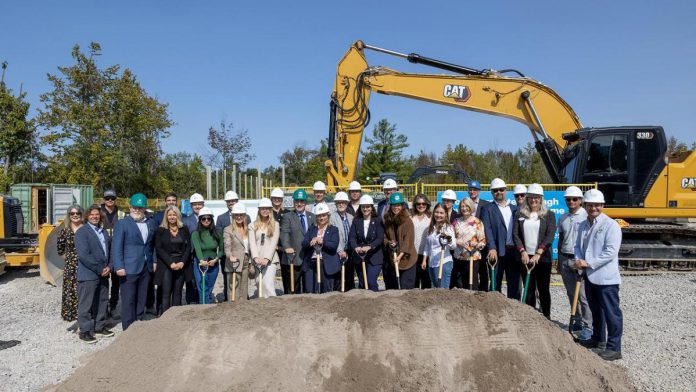 An official groundbreaking ceremony for a new 224-bed long-term care home to be constructed and operated by peopleCare Communities was held on September 9, 2025, attended by Ontario Minister of Long-Term Care Natalia Kusendova-Bashta as well as Trent University leaders and faculty. (Photo: Trent University)