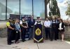Peterborough-Kawartha MPP Dave Smith, Peterborough police chief Stuart Betts, Peterborough County OPP inspector and detachment commander Chris Galleazza, and representatives from Peterborough Regional Health Centre (PRHC) and the Canadian Mental Health Association Haliburton, Kawartha, Pine Ridge (CMHA HKPR) gathered at the Peterborough police station on September 26, 2025 for an announcement of $426,860.34 in funding over the next two years under the province's Mobile Crisis Response Team (MCRT) Enhancement Grant. (Photo: Peterborough Police Service)