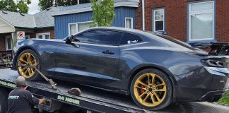 A 26-year-old Peterborough man had his car impounded for 14 days and his driver's licence suspended for 30 days following a police investigation into a cellphone video that showed the vehicle travelling 150 km/h in a 60km/h zone on The Parkway. (Photo: Peterborough Police Service)