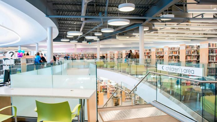 The main branch of the Peterborough Public Library is located at 345 Aylmer Street North in downtown Peterborough. (Photo: Peterborough Public Library) The main branch of the Peterborough Public Library is located at 345 Aylmer Street North in downtown Peterborough. (Photo: Peterborough Public Library)