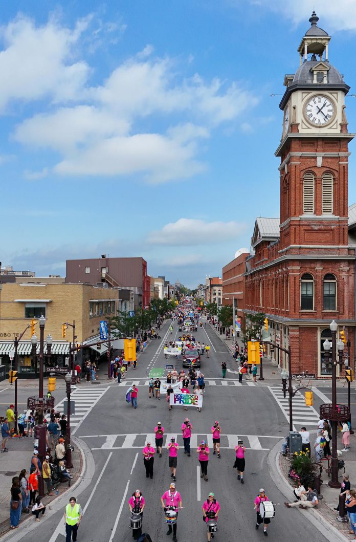The annual Peterborough-Nogojiwanong Pride Parade on September 27, 2025. (Photo courtesy of Sean Bruce)